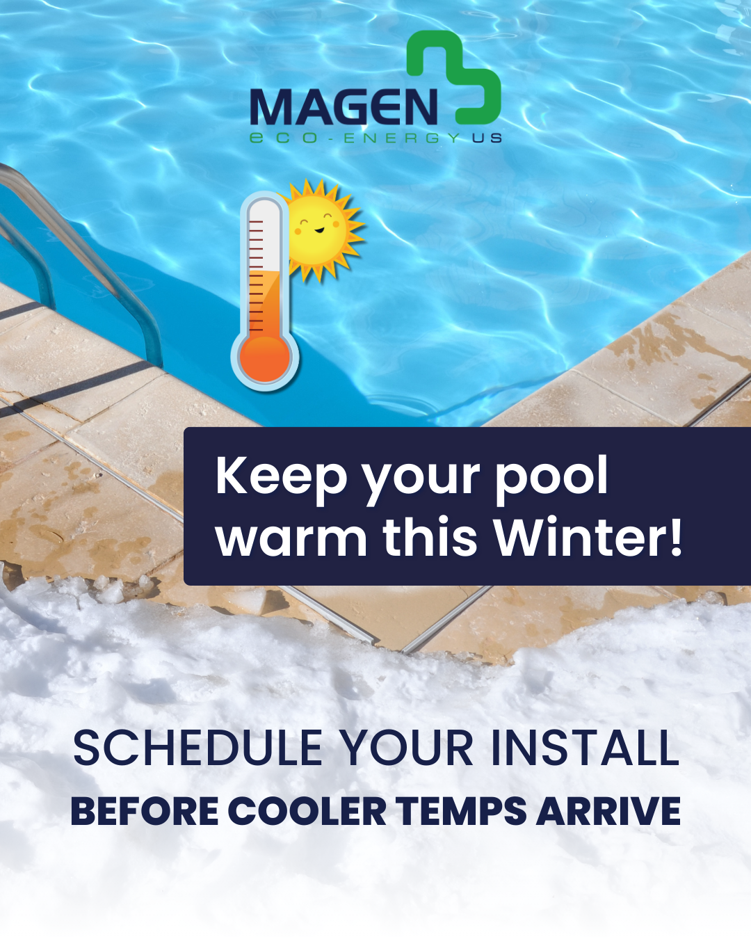 Keep your pool warm this winter social post